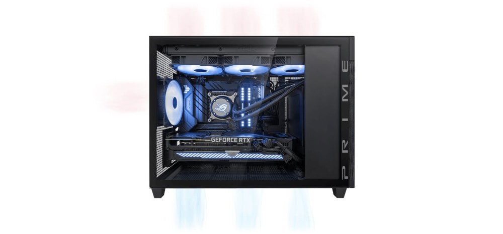 ASUS Prime AP201 Tempered Glass MicroATX Case Black Edition ASUS Prime AP201 Siyah Kasa a4