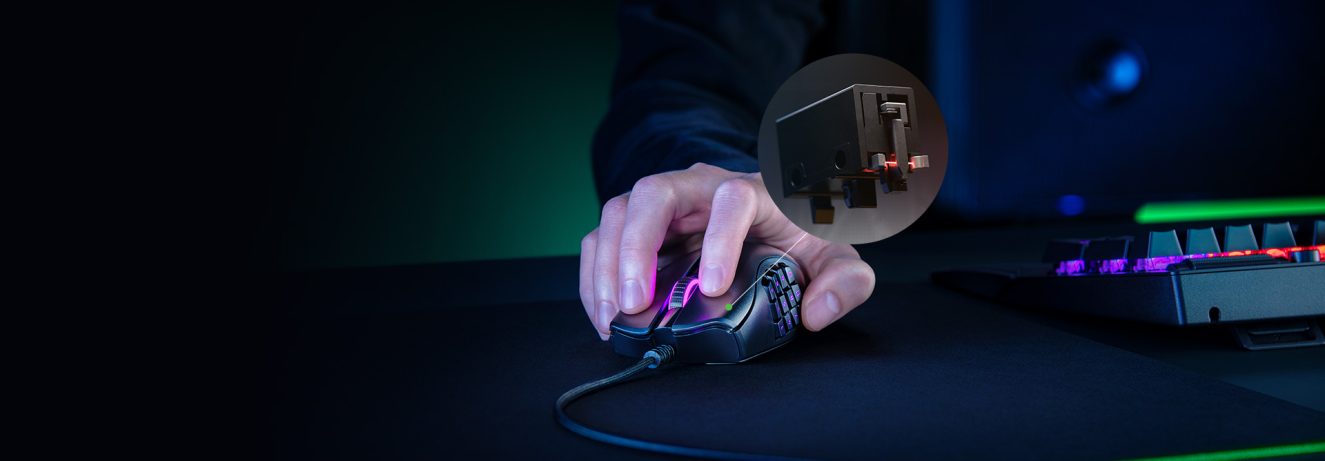 Razer Naga X Gaming Mouse – 85G ORTA AĞIRLIKLI ERGONOMİK TASARIM