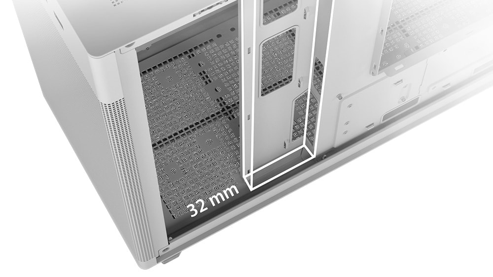 ASUS Prime AP201 Tempered Glass MicroATX Case White Edition ASUS Prime AP201 Beyaz Kasa a7