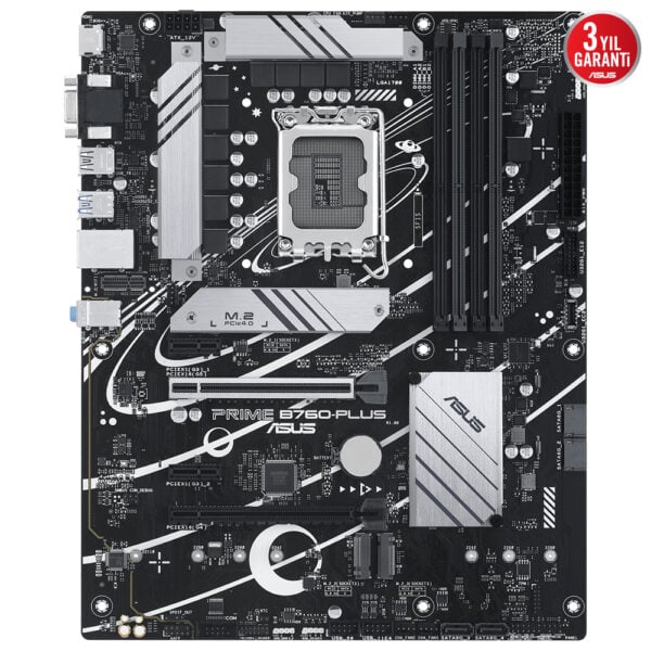 Asus Prime B760 Plus 7200mhz Oc Ddr5 Soket 1700 M 2 Hdmi Dp Vga Atx Anakart Y3