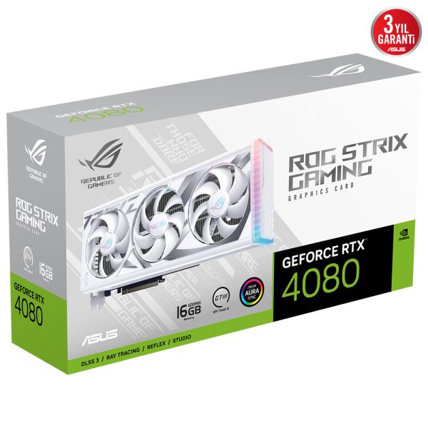 Asus Rog Strix Geforce Rtx 4080 16gb Gddr6x 256 Bit Beyaz Dlss 3 Ekran Karti Y18