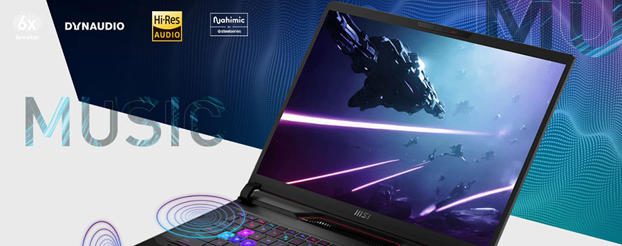 MSI Raider GE78HX SMARTTP 13VG-065TR Gaming Laptop – 6 HOPARLÖRLÜ SES SİSTEMİ