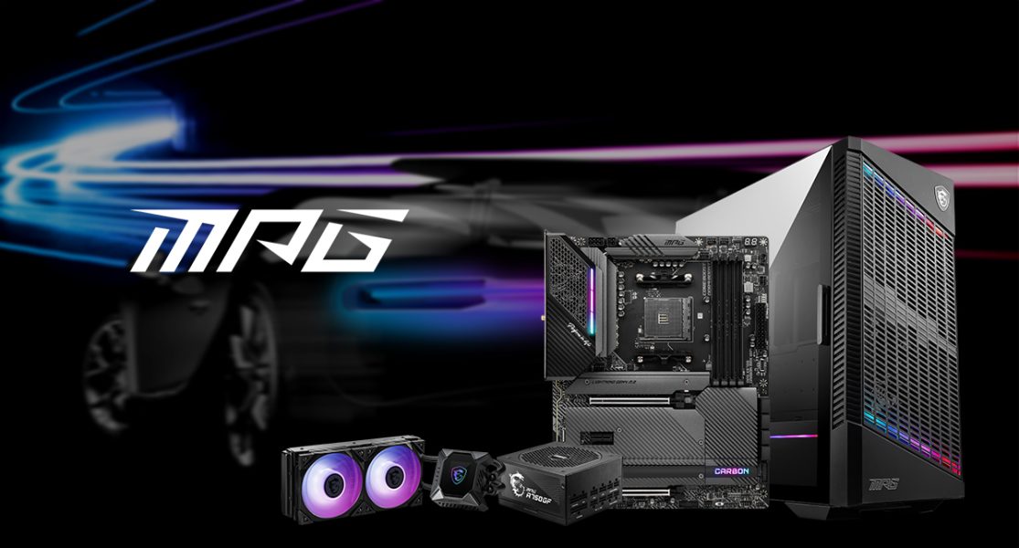 MSI MPG X570S CARBON MAX WIFI & MPG VELOX 100R AIRFLOW & MPG CORELIQUID K240 & MPG A750GF