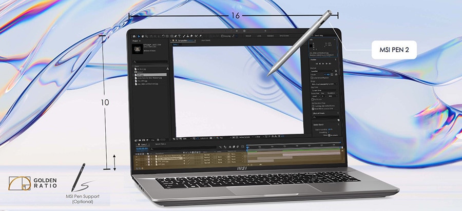MSI Creator Z17HX STUDIO A13VFT-037TR i7-13700HX Gaming Laptop – Altın Tuval