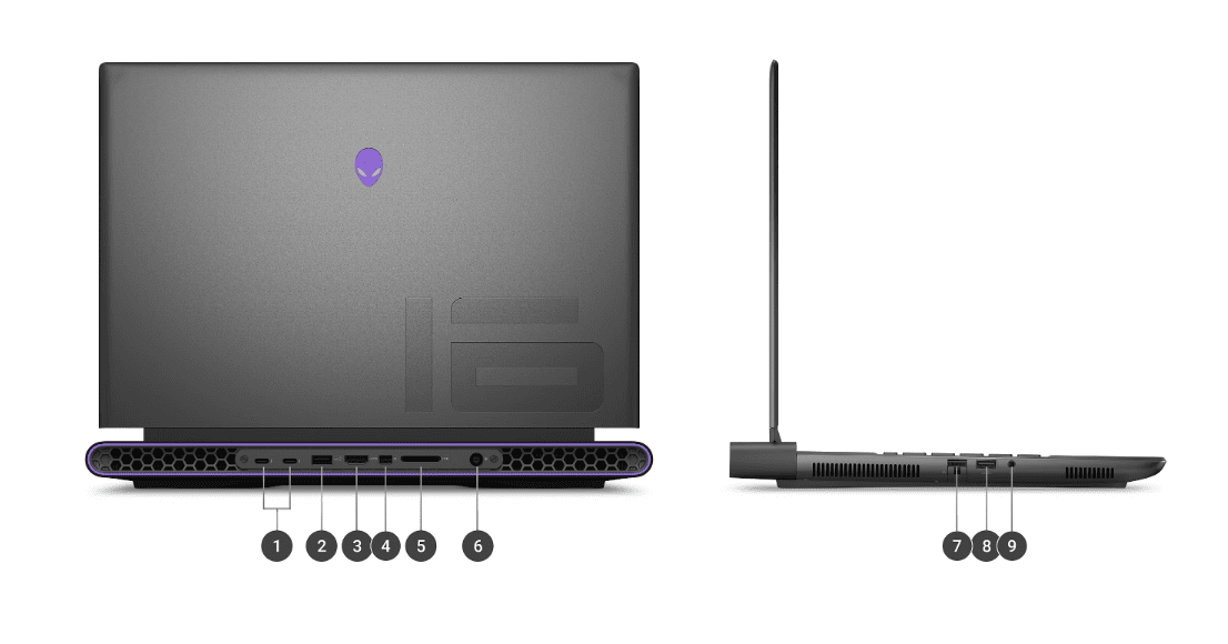Dell Alienware M18 R1 AWM18I9HX80WH Intel Core i9-13900HX 32GB DDR5 1TB SSD RTX4080 12GB 18 inç QHD