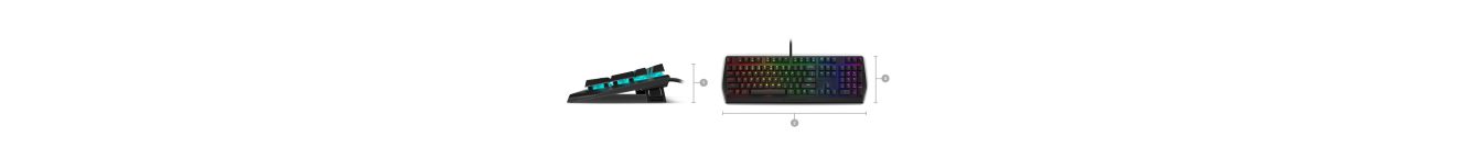 Alienware AW410K RGB Cherry MX Brown Klavye a2