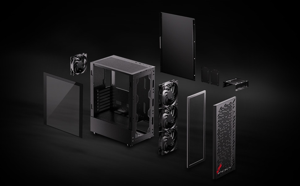 XPG Valor Air Temperli Cam Beyaz Gaming Kasa – SONSUZ OLASILIKLAR