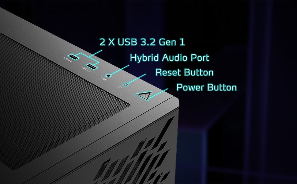 XPG Valor Air Temperli Cam Beyaz Gaming Kasa – HDD/SSD DEPOLAMA