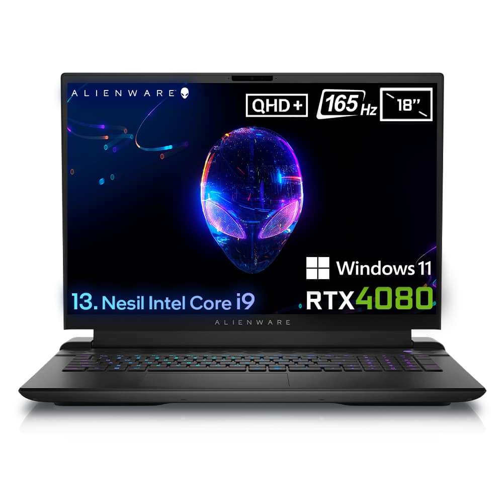 Dell Alienware M18 R1 Awm18i9hx80wh Intel Core I9 13900hx 32gb Ddr5 1tb Ssd Rtx4080 12gb 18 Inc Qhd W11 Home Gaming Laptop Y1