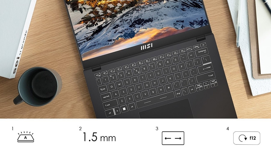 MSI MODERN 14 C11M-237XTR Laptop – Dokunun. Tıklayın. Kaydırın.