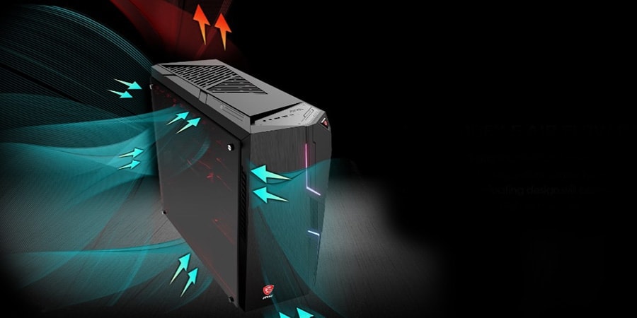 MSI MAG CODEX X5 12TJ-834FR Masaüstü Bilgisayar – MAG CODEX 5 HAVA AKIM YÖNÜ