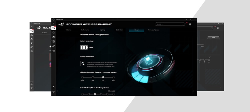 ASUS ROG Keris AimPoint Kablosuz Beyaz Mouse a17