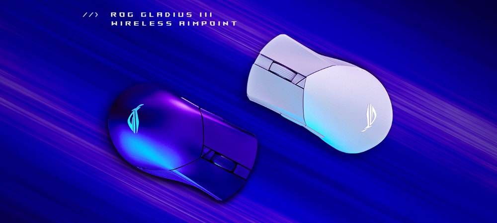 ROG Gladius III Wireless AimPoint ASUS ROG GLADIUS III AimPoint Kablosuz Siyah V2 Mouse a2
