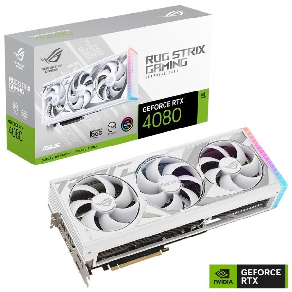 ROG Strix GeForce RTX™ 4080 16GB GDDR6X White Edition ROG Strix GeForce RTX™ 4080 16GB GDDR6X White Edition