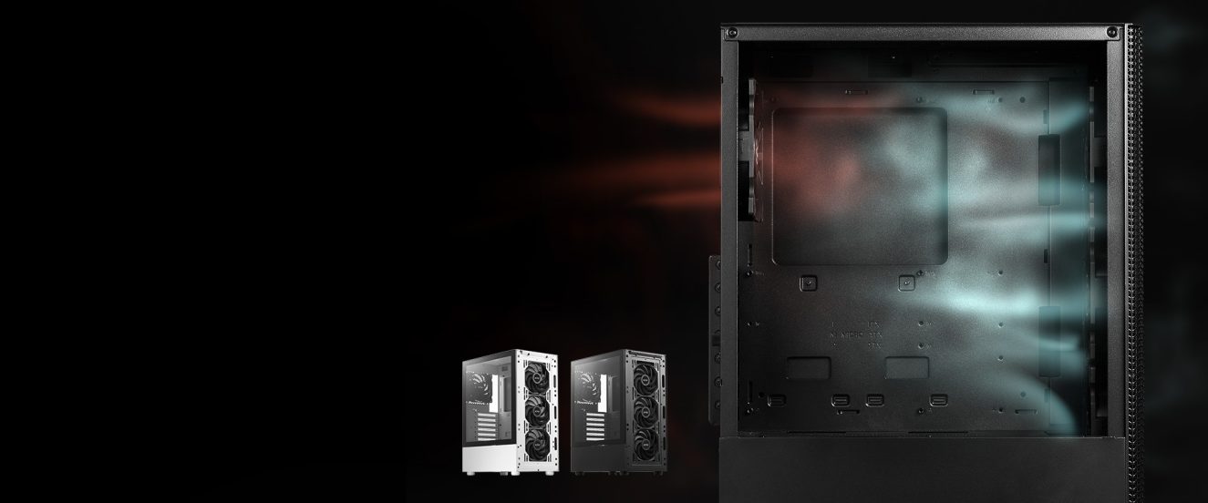 XPG Valor Mesh Gaming Kasa – 4x 120mm ÖN KURULU FANLAR İLE KOMPAKT BOYUTLAR