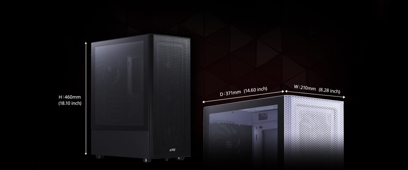 XPG Valor Mesh Gaming Kasa – ÇOK YÖNLÜ G/Ç BAĞLANTI NOKTALARI, görsel 10