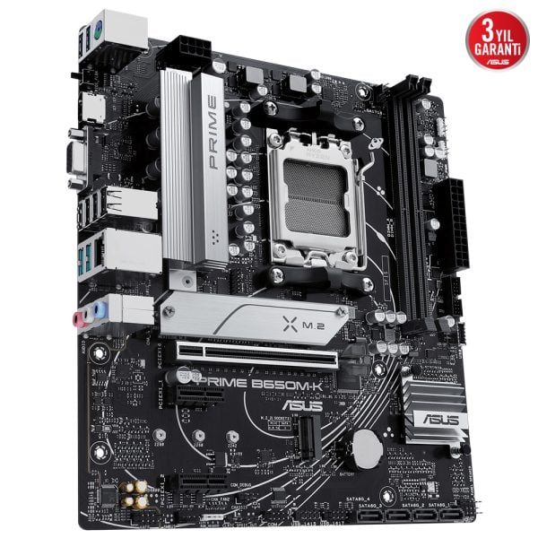 Asus Prime B650m K 6400mhz Oc Ddr5 Soket Am5 M 2 Hdmi Vga Matx Anakart 3