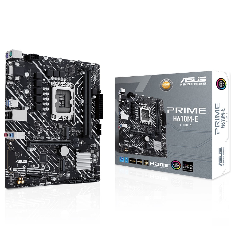 Asus Prime H610m E Csm 5600mhz Ddr5 Soket 1700 M 2 Hdmi Dp Vga Matx Anakart