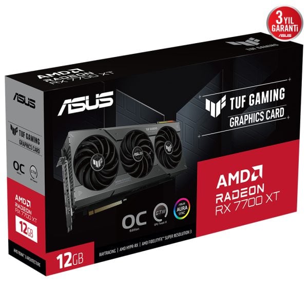Asus Radeon Tuf Rx 7700 Xt Gaming Oc 12gb Gddr6 192 Bit Ekran Karti 13
