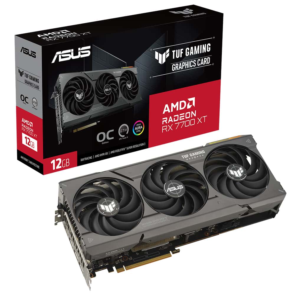 Asus Radeon Tuf Rx 7700 Xt Gaming Oc 12gb Gddr6 192 Bit Ekran Karti