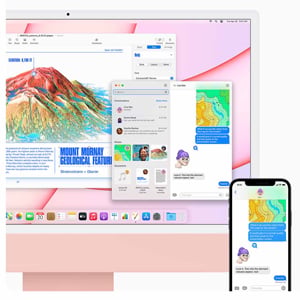 Apple iMac 24 inç M1 8CPU 8GPU 8GB 512GB SSD 4.5K Pembe (MGPN3TU/A)