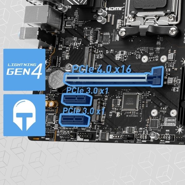 MSI PRO B650M-P Anakart – 4 x DDR5 Dual Channel (6000 MHz OC)*