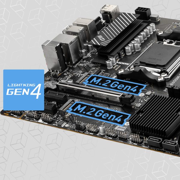 MSI PRO B650M-P Anakart – GÜÇLENDİRİLEN PCI-E 4.0 X16 SLOTU