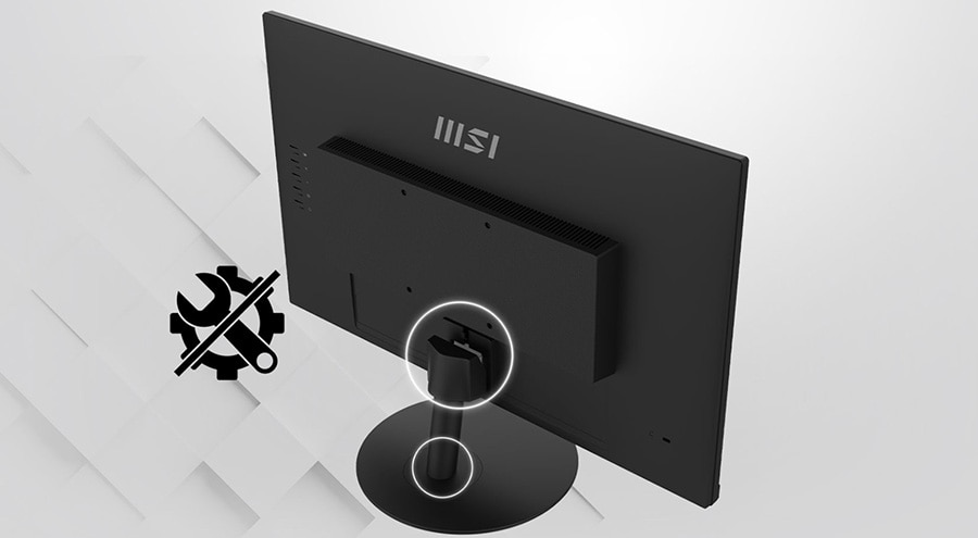MSI Pro MP242A 23.8 inç Monitör – Rahat ve Verimli Alet Gerektirmeyen Tasarım