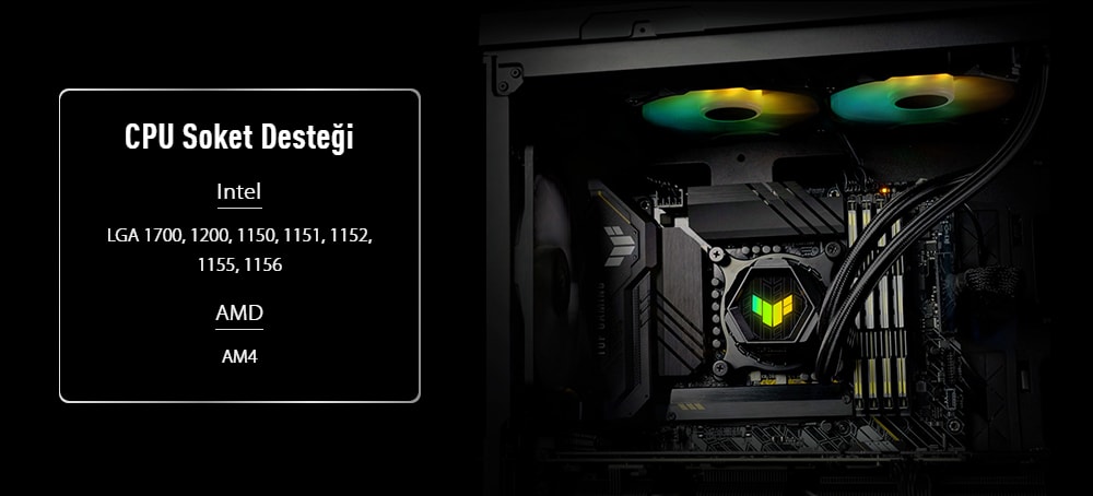 TUF GAMING LC 120 ARGB ASUS TUF GAMING LC 120 ARGB Sıvı Soğutucu a9