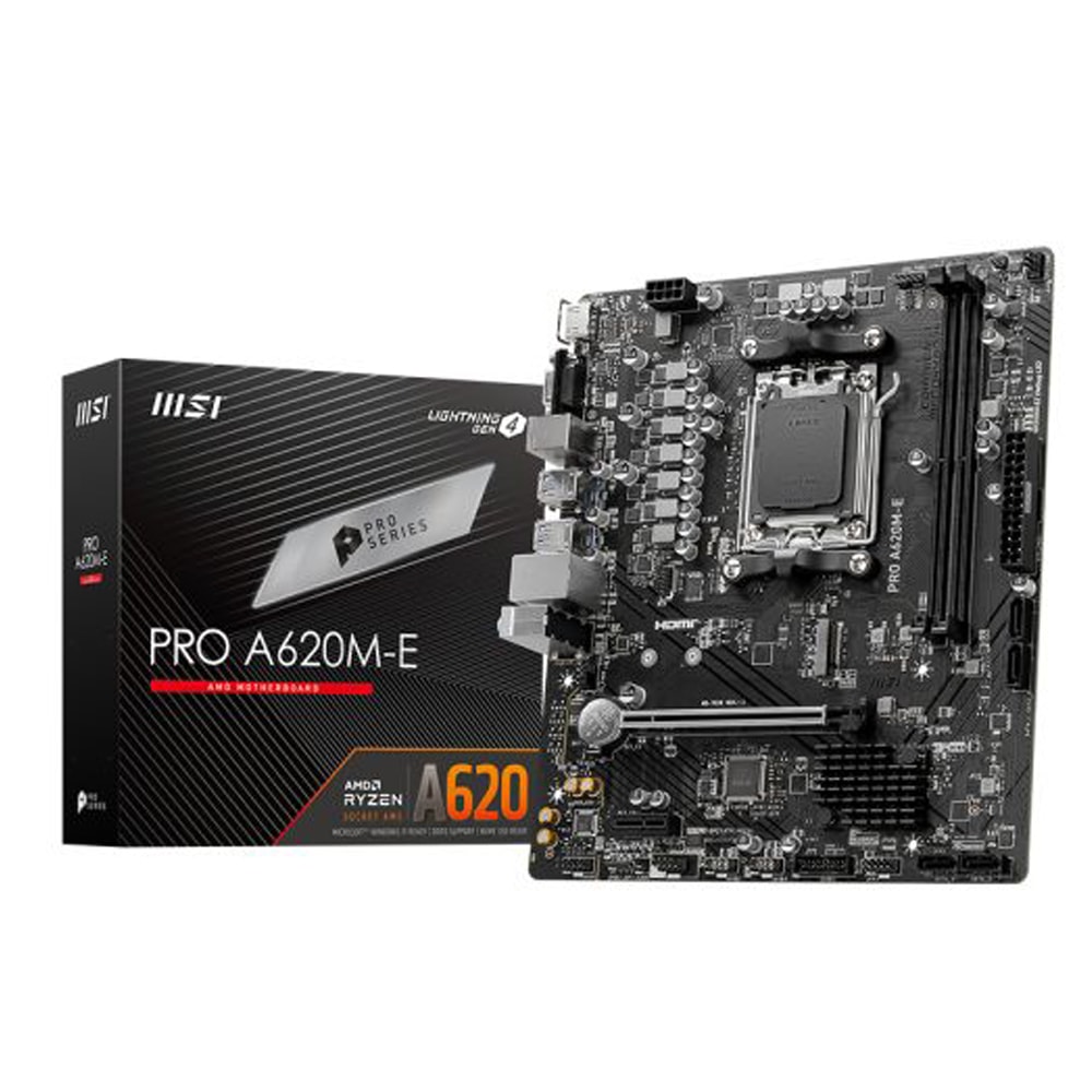 Msi Pro A620m E 6000mhz Oc Ddr5 Soket Am5 M 2 Matx Anakart