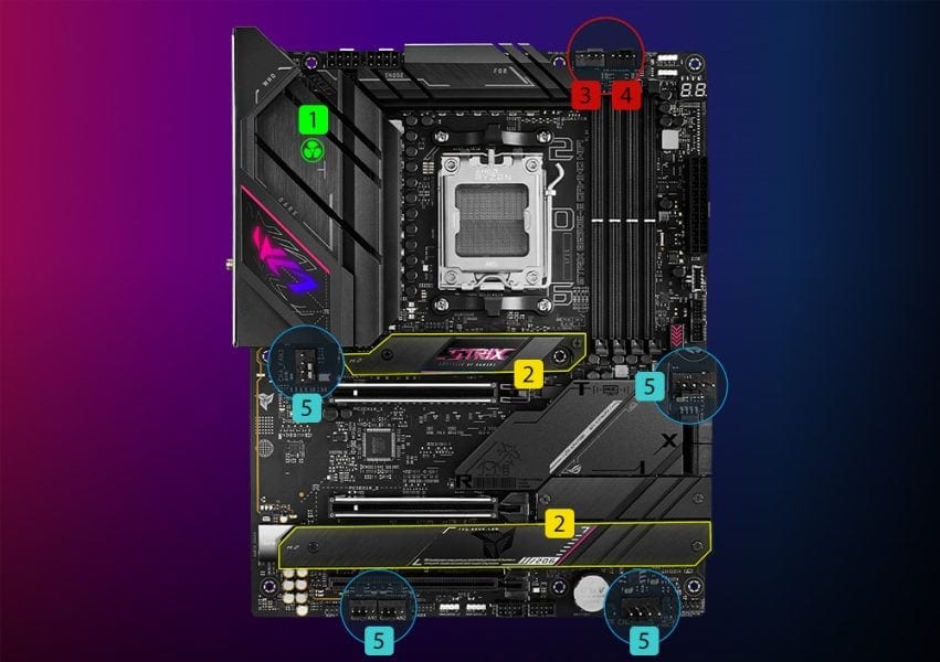 ROG STRIX B650E-E GAMING WIFI Asus Rog Strix B650E-E Gaming WiFi Anakart a15