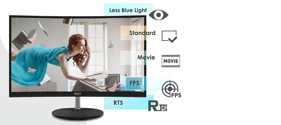 MSI PRO MP271CA 27 inç Gaming Monitör – Ön ayarlı Görüntü Modları