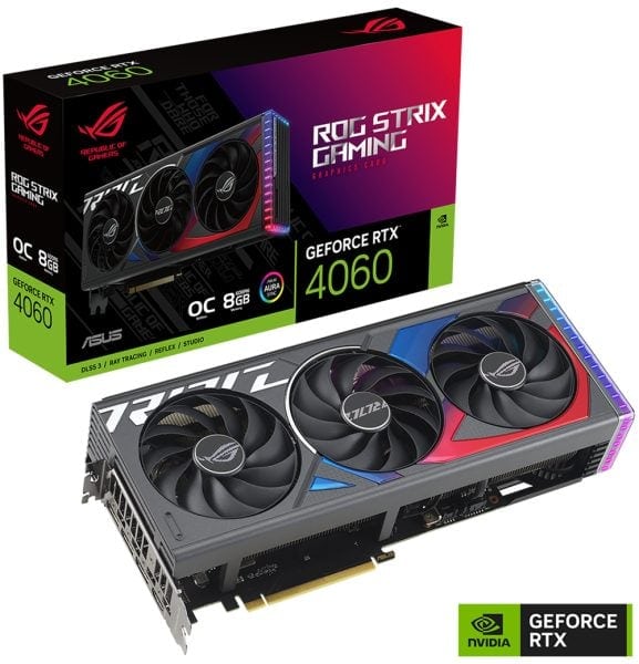 ROG Strix GeForce RTX™ 4060 OC Edition 8GB GDDR6 ROG Strix GeForce RTX™ 4060 OC Edition 8GB GDDR6