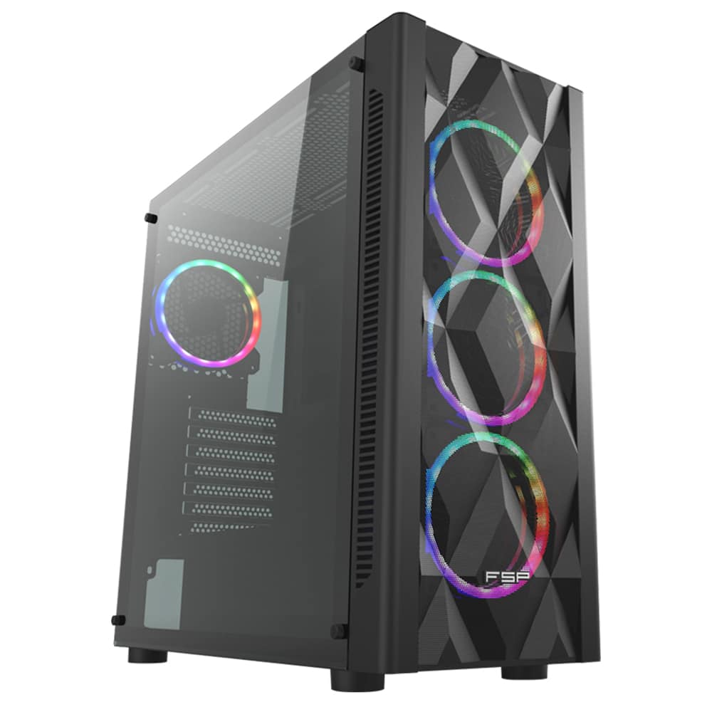 Fsp Cmt595al Rgb Siyah Mid Tower Hydro K Pro Hd2 850 850w 80 Bronze Gaming Kasa