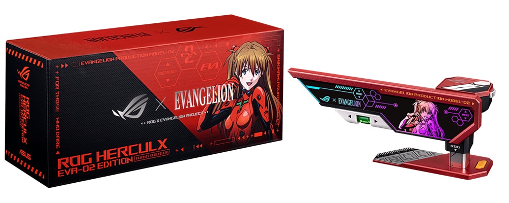 ROG Herculx EVA-02 Edition ASUS ROG Herculx EVA-02 Ekran Kartı Tutucu a1