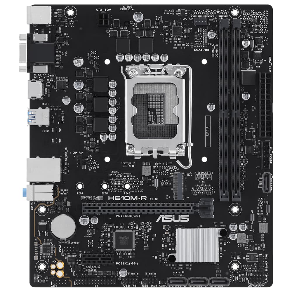 Asus Prime H610m R Si 5600mhz Oc Ddr5 Soket 1700 M 2 Hdmi Dp Vga Matx Anakart