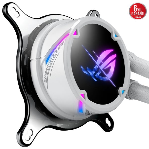 Asus Rog Strix Lc Ii 240 Argb V3 240mm Intel Amd Uyumlu Beyaz Islemci Sivi Sogutucu 2