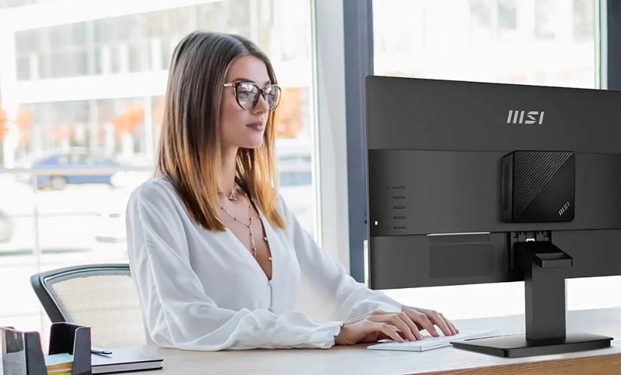 MSI PRO MP2412 23.8 inç Monitör – Daha düzenli, daha verimli - VESA montaj desteğine sahip bir Hepsi Bir Arada PC