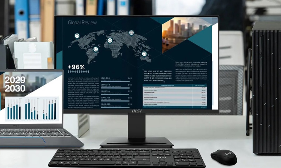 MSI PRO MP2412 23.8 inç Monitör – Farklı cihazlar için farklı kaynaklar