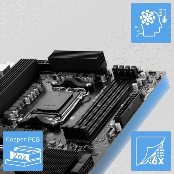 MSI PRO B650-S WiFi Anakart – 12+1 DUET RAIL GÜÇ SİSTEMİ ve P-PAK
