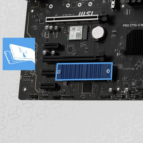 MSI PRO Z790-S WiFi Anakart – Güçlendirilmiş PCIe 5.0 x16 slot