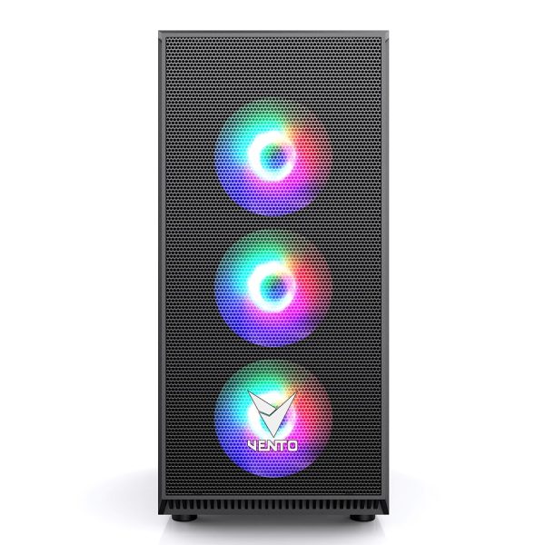 Vento Vg07f Rgb Siyah Mid Tower Atx Fsp Hydro K Pro 750w 80 Bronze Gaming Kasa 1