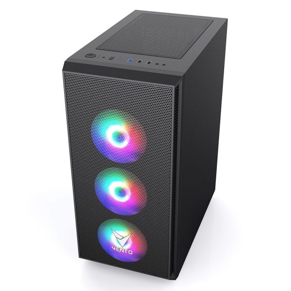 Vento Vg07f Rgb Siyah Mid Tower Atx Fsp Hydro K Pro 750w 80 Bronze Gaming Kasa 2