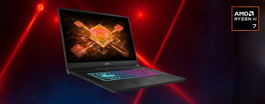 MSI KATANA A17 AI B8VE-854XTR AMD Ryzen 7-8845HS 16GB DDR5 512GB SSD RTX4050 6GB 17.3 inç Full HD 144Hz Freedos Gaming Laptop 3