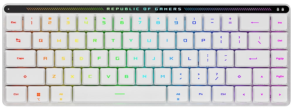 ROG Falchion RX Low Profile ASUS ROG Falchion RX Low Profile İngilizce Beyaz Gaming Klavye h1