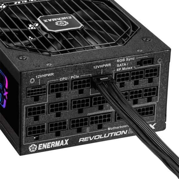 Enermax Revolution D F X 1650w 80 Gold Full Moduler 140mm Fanli Argb Guc Kaynagi Ert1650ewt 2 Yil Birebir Degisim Garantili 9