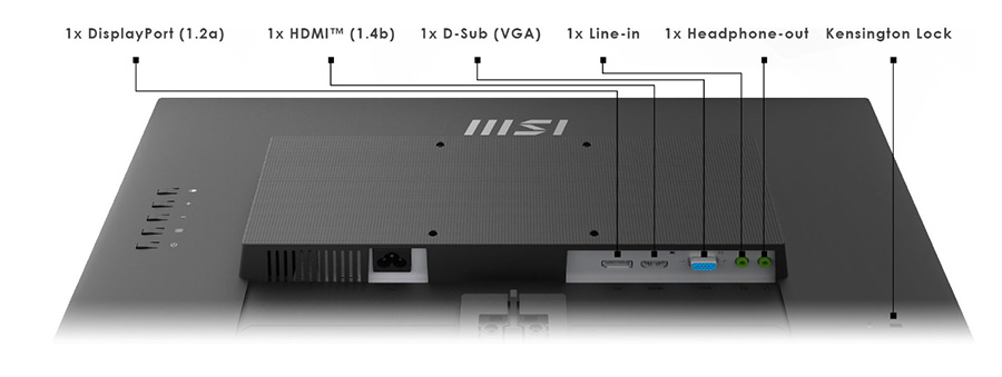 MSI PRO MP242AP 23.8 inç 100Hz 1Ms FLAT Monitör – Dahili Hoparlörler ile İhtiyacınız olan Her şeye kolayca erişin, görsel 14