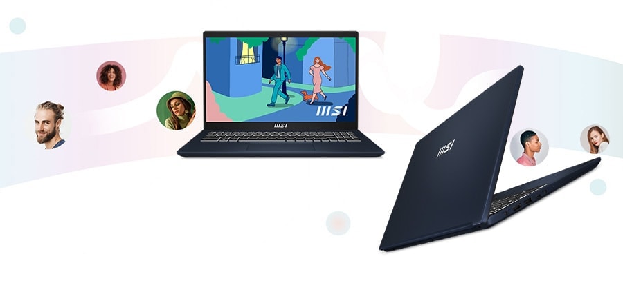 MSI MODERN 15 B12MO-814XTR Intel Core i7-1255U 16GB 512GB SSD 15.6 inç Full HD Freedos Laptop 3