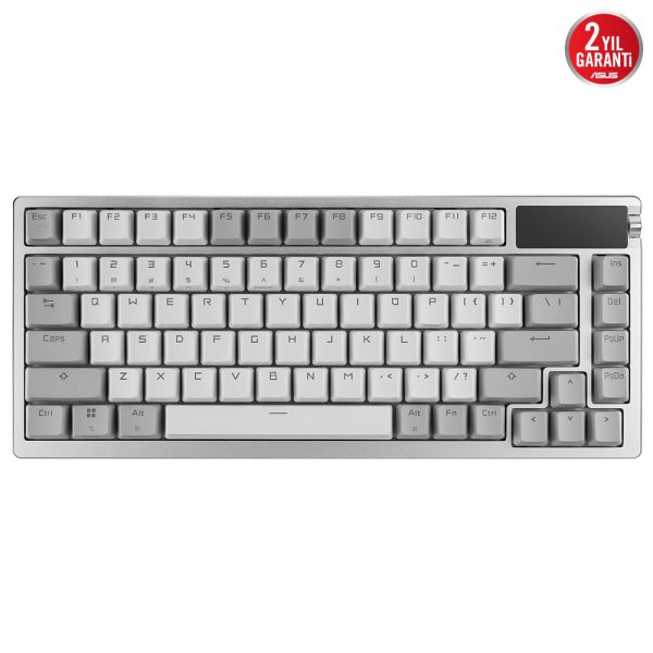 Asus Rog Azoth 75 Nx Snow Switch Rgb Kablosuz Hotswap Turkce Beyaz Mekanik Gaming Klavye 6