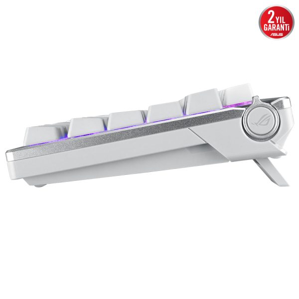 Asus Rog Azoth 75 Nx Snow Switch Rgb Kablosuz Hotswap Turkce Beyaz Mekanik Gaming Klavye 8